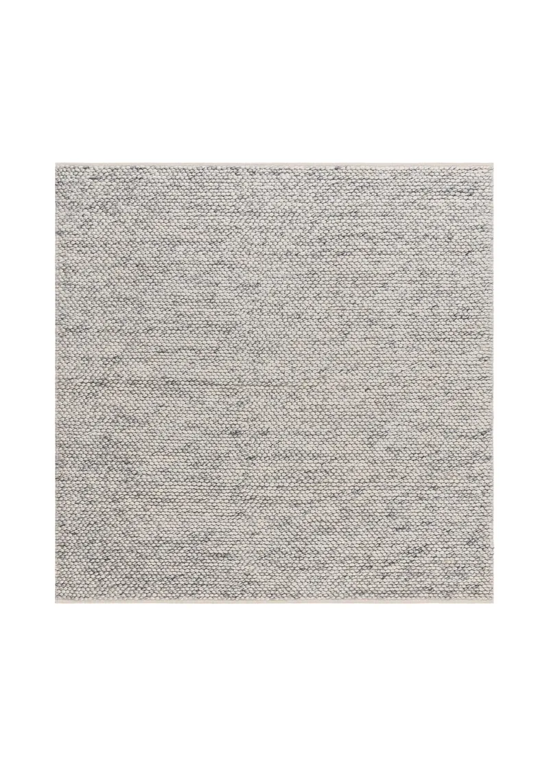 Håndvevd teppe KM Home Bubble kvadrat 240x240 cm Grå Melange, Grå melert