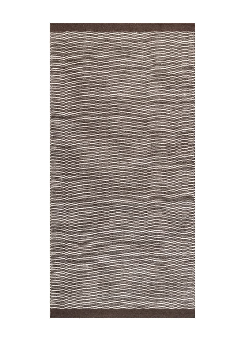 Håndvevd teppe KM Home Sandhamn 75x150 cm Sjokolade, Sjokolade