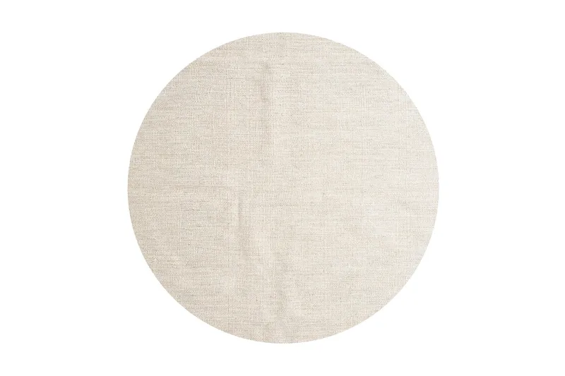 Jaipur Ullmatte Rund 200 cm, Beige