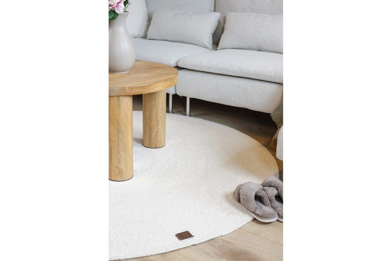 Ullteppe Merino - 160x160 cm, Krem - Tekstiler & tepper - Teppe & matte - Moderne matte - Ullteppe