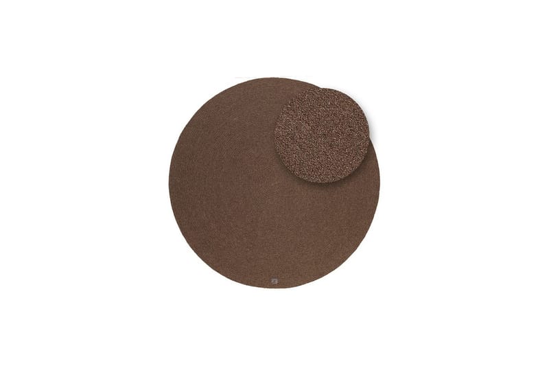 Ullteppe Merino - 160x160 cm, Sjokoladebrun - Tekstiler & tepper - Teppe & matte - Moderne matte - Ullteppe