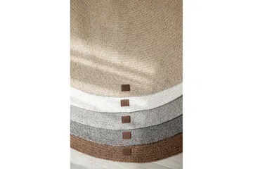 Ullteppe Merino - 160x160 cm, Taupe - Tekstiler & tepper - Teppe & matte - Moderne matte - Ullteppe