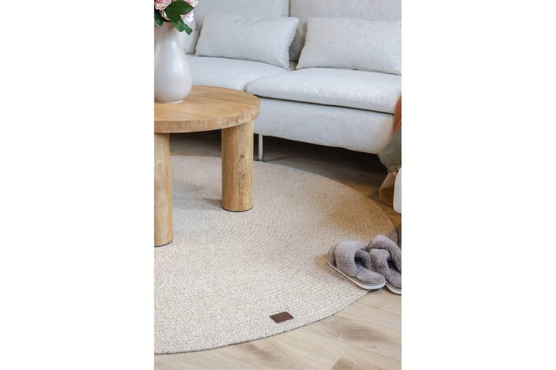 Ullteppe Merino - 200x200 cm, Lin - Tekstiler & tepper - Teppe & matte - Moderne matte - Ullteppe