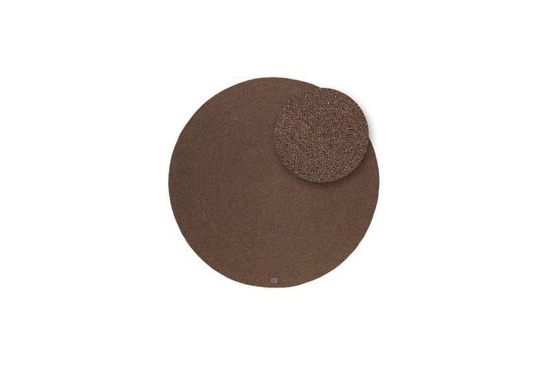 Ullteppe Merino - 200x200 cm, Sjokoladebrun - Tekstiler & tepper - Teppe & matte - Moderne matte - Ullteppe