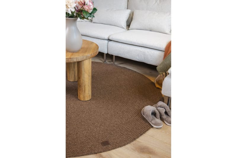 Ullteppe Merino - 200x200 cm, Sjokoladebrun - Tekstiler & tepper - Teppe & matte - Moderne matte - Ullteppe