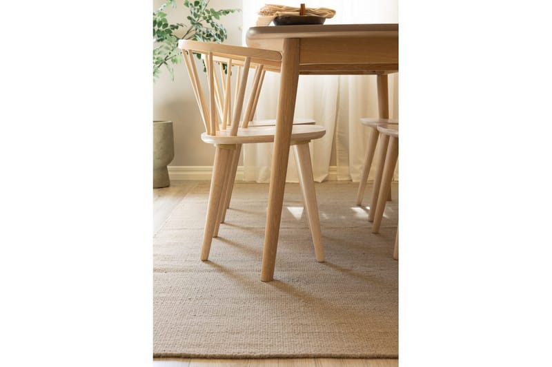 Ullteppe Molly - 200x200 cm, Mørk Lin - Tekstiler & tepper - Teppe & matte - Moderne matte - Ullteppe