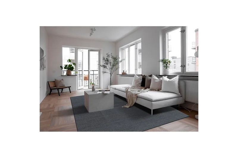 Ullteppe Molly - 200x300 cm, Grafitt - Tekstiler & tepper - Teppe & matte - Moderne matte - Ullteppe