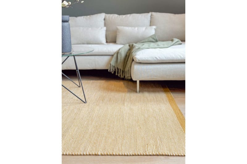 Ullteppe Sandhamn - 160x230 cm, Gul - Tekstiler & tepper - Teppe & matte - Moderne matte - Ullteppe