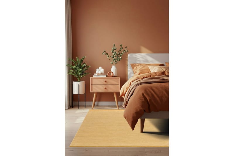 Ullteppe Sandhamn - 160x230 cm, Gul - Tekstiler & tepper - Teppe & matte - Moderne matte - Ullteppe