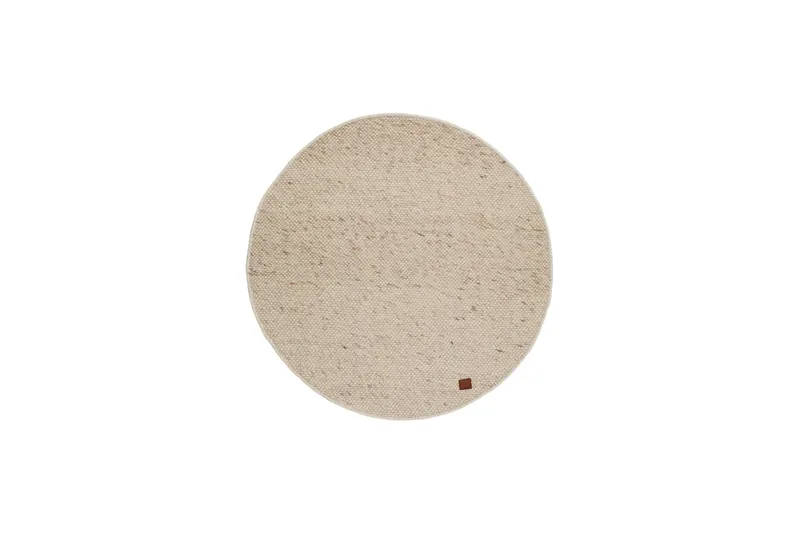 Skagen Ullmatte 160 cm Rund, Naturmelange