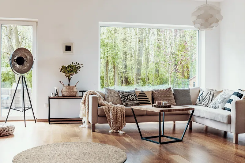 Skagen Ullmatte 160 cm Rund - Naturmelange - Tekstiler & tepper - Teppe & matte - Moderne matte - Ullteppe