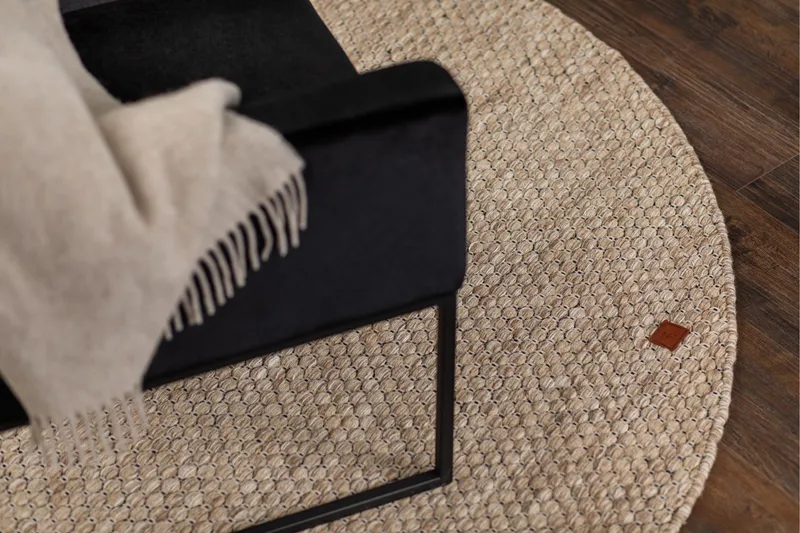 Torekov Ullmatte Rund 240 cm - Lin - Tekstiler & tepper - Teppe & matte - Moderne matte - Ullteppe