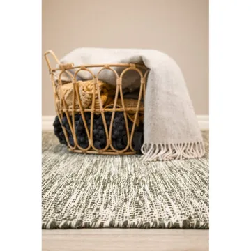 Ullteppe Torsby - 240x340 cm, olivengrønn - Tekstiler & tepper - Teppe & matte - Moderne matte - Ullteppe