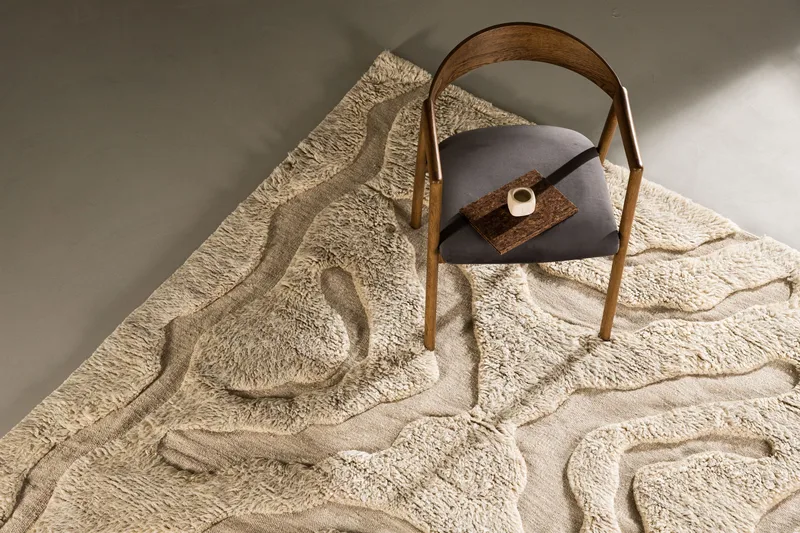 Trondheim x Josefin Lustig Ullmatte 402x400 cm Beige - Vind - Tekstiler & tepper - Teppe & matte - Moderne matte - Ullteppe