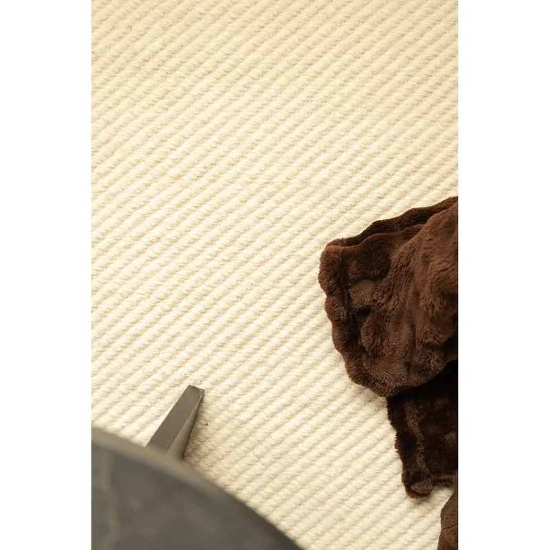 Ullmatta KM Home Vit 200x300 cm - Tekstiler & tepper - Teppe & matte - Moderne matte - Ullteppe