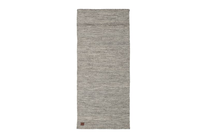 Ullmatte Birka Rektangulær 75x150 cm - Sølv - Ullteppe