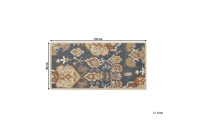 Umurlu Ryeteppe 80x150 cm Kvadratisk - Grå - Tekstiler & tepper - Teppe & matte - Moderne matte - Ryetepper