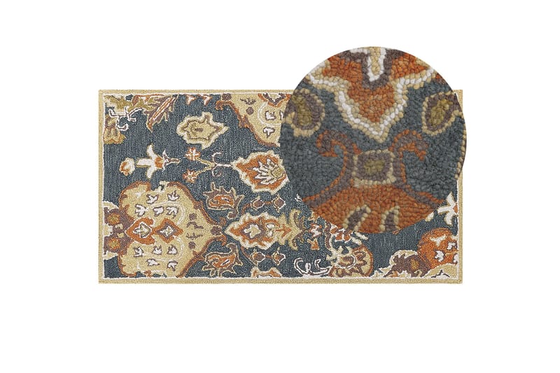 Umurlu Ryeteppe 80x150 cm Kvadratisk - Grå - Tekstiler & tepper - Teppe & matte - Moderne matte - Ullteppe