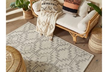 Urla Ryeteppe 140x200 cm - Beige - Tekstiler & tepper - Teppe & matte - Moderne matte - Ryetepper