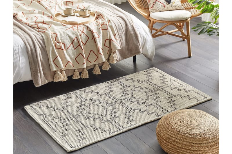Urla Ryeteppe 80x150 cm - Beige - Tekstiler & tepper - Teppe & matte - Moderne matte - Ryetepper