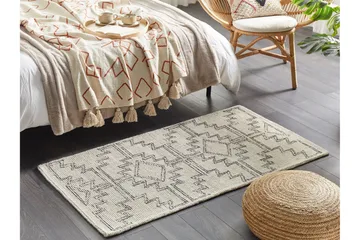 Urla Ryeteppe 80x150 cm - Beige - Tekstiler & tepper - Teppe & matte - Flatvevde tepper