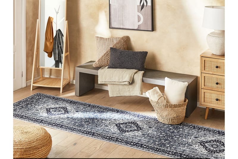 Vadkadam Ryeteppe 80x300 cm - Grå - Tekstiler & tepper - Teppe & matte - Moderne matte - Gangmatter