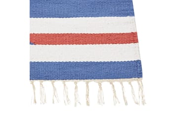 Varser Bomullsteppe 140x200 cm - Blå - Tekstiler & tepper - Teppe & matte - Moderne matte - Bomullsmatter