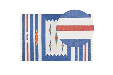 Varser Bomullsteppe 200x300 cm - Blå - Tekstiler & tepper - Teppe & matte - Moderne matte - Bomullsmatter