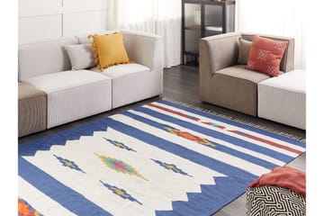 Varser Bomullsteppe 200x300 cm - Blå - Tekstiler & tepper - Teppe & matte - Moderne matte - Bomullsmatter