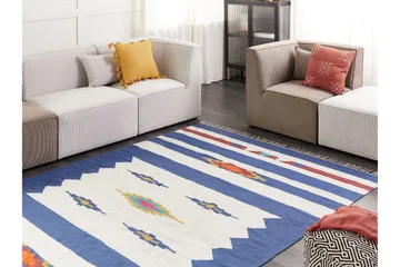 Varser Bomullsteppe 200x300 cm - Blå - Tekstiler & tepper - Teppe & matte - Moderne matte - Bomullsmatter