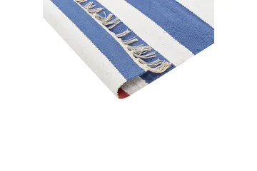 Varser Bomullsteppe 80x300 cm - Blå - Tekstiler & tepper - Teppe & matte - Moderne matte - Bomullsmatter