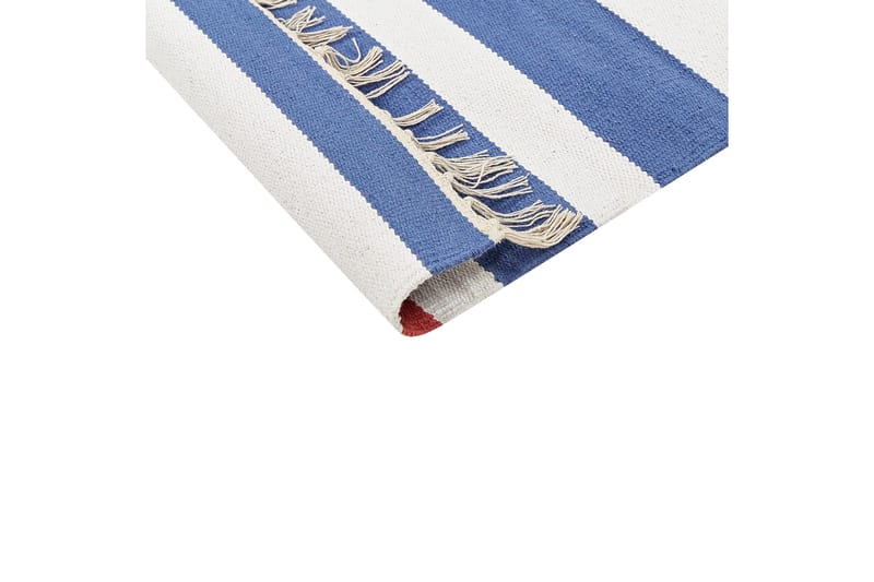 Varser Bomullsteppe 80x300 cm - Blå - Tekstiler & tepper - Teppe & matte - Moderne matte - Bomullsmatter