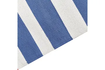 Varser Bomullsteppe 80x300 cm - Blå - Tekstiler & tepper - Teppe & matte - Moderne matte - Bomullsmatter