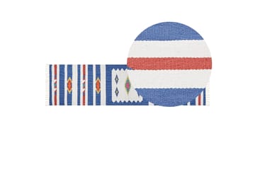 Varser Bomullsteppe 80x300 cm - Blå - Tekstiler & tepper - Teppe & matte - Moderne matte - Bomullsmatter