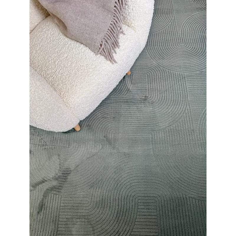 Vaskbart teppe Castello Art - Grønn - Tekstiler & tepper - Teppe & matte - Moderne matte - Filleryer