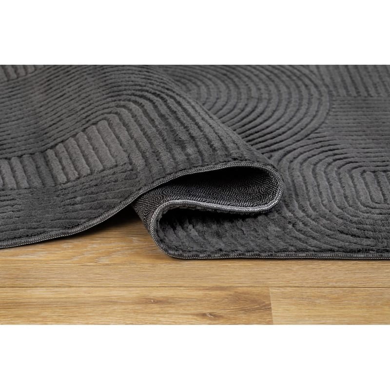 Vaskbart teppe Castello Art - Grafitt - Tekstiler & tepper - Teppe & matte - Moderne matte - Filleryer