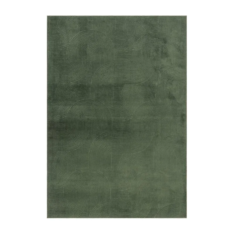 Vaskbart teppe Castello Art, Smaragdgrønn