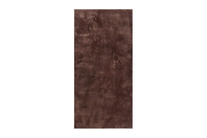 Vaskbart teppe Soft, 80x230 cm, Sjokolade