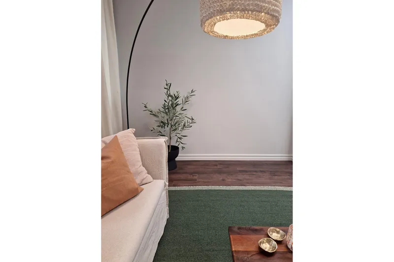 Vaxholm Ullteppe 200x300 cm Rektangulær - Grønn - Tekstiler & tepper - Teppe & matte - Moderne matte - Ullteppe