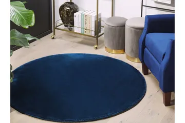 Brinckman Viskosematte 140 cm Rund - Marineblå - Tekstiler & tepper - Teppe & matte - Moderne matte - Viskosematter