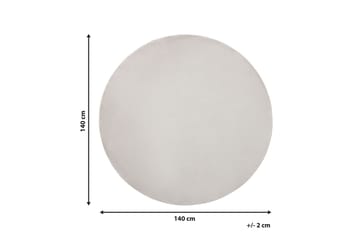 Brinckman Viskosematte Rund 140 cm - Lysegrå - Tekstiler & tepper - Teppe & matte - Moderne matte - Viskosematter