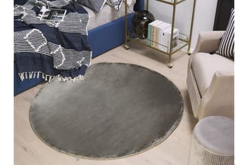 Brinckman Viskosematte Rund 140 cm - Mørkegrå - Tekstiler & tepper - Teppe & matte - Moderne matte - Viskosematter