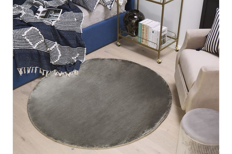 Brinckman Viskosematte Rund 140 cm - Mørkegrå - Tekstiler & tepper - Teppe & matte - Moderne matte - Viskosematter
