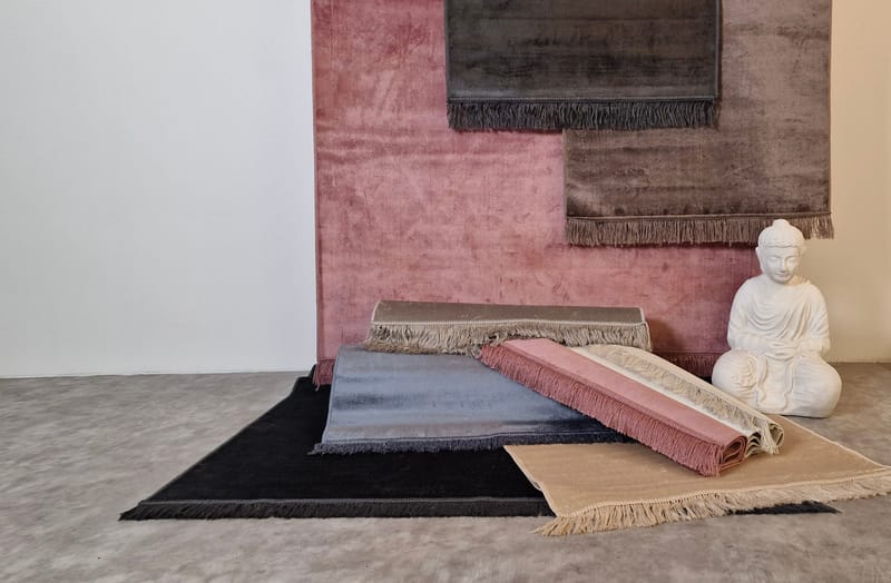 Granada viskosematte 80x300 cm - Sølv - Tekstiler & tepper - Teppe & matte - Moderne matte - Viskosematter