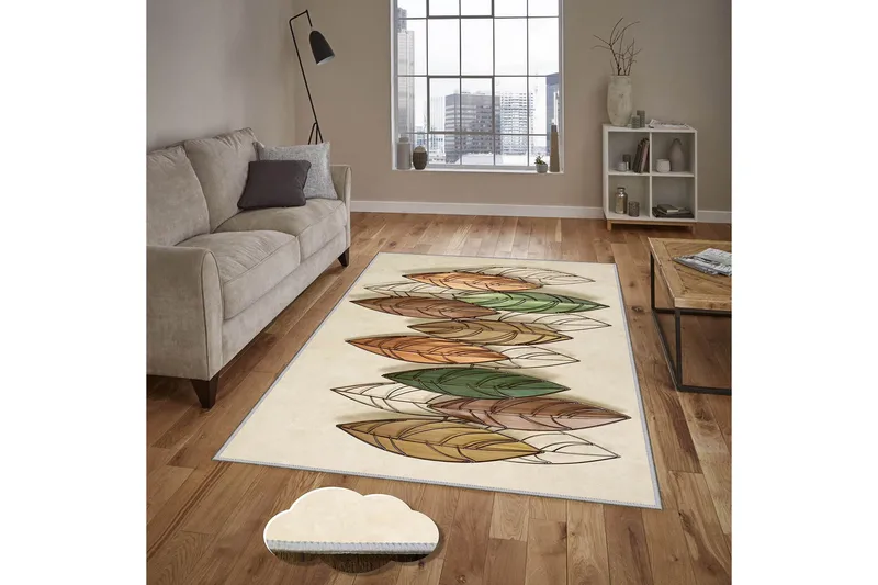 Matte (100x200) Homefesto 5 - Flerfarget - Tekstiler & tepper - Teppe & matte - Moderne matte - Viskosematter