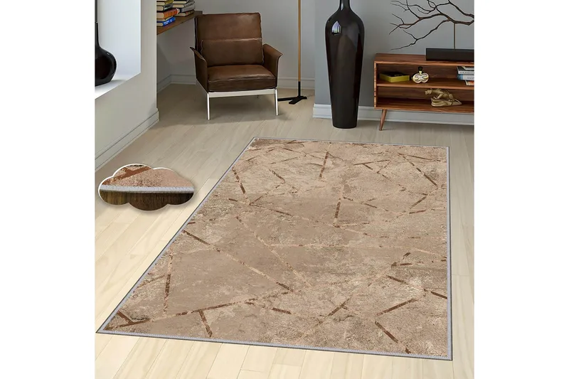 Matte (100x200) Homefesto 5 - Flerfarget - Tekstiler & tepper - Teppe & matte - Moderne matte - Viskosematter