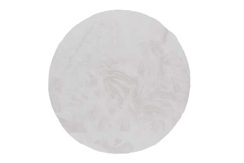 Nina Polyestermatte Rund 200 cm, Hvit