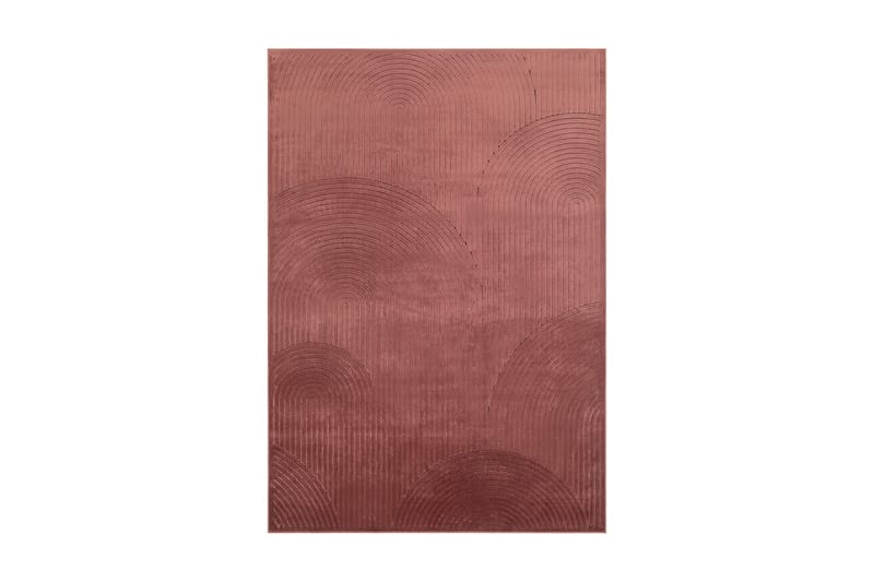 Viskosematte Amore Art Rektangulær 200x290 cm - Dusty Rose - Viskosematter