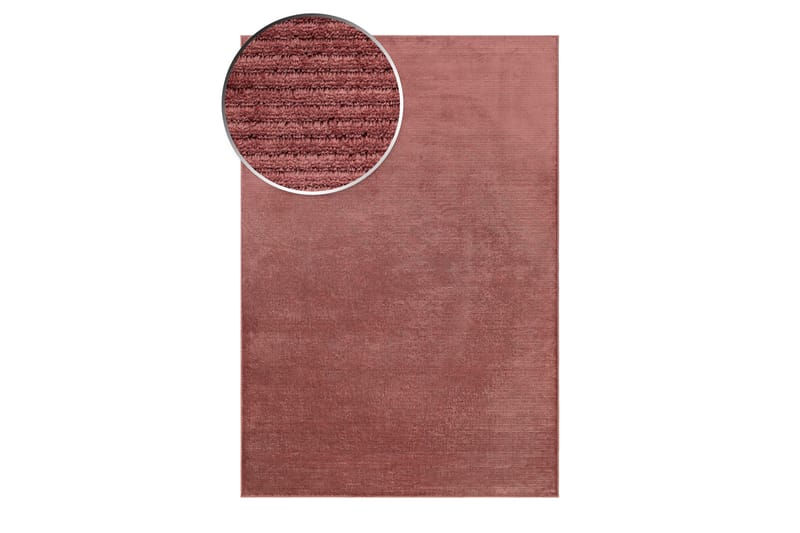 Viskosematte Amore Plain Rektangulær 200x290 cm - Dusty Rose - Viskosematter