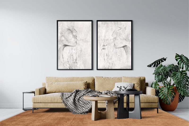 Viskosematte Amore Plain Rektangulær 160x230 cm - Terracotta - Viskosematter